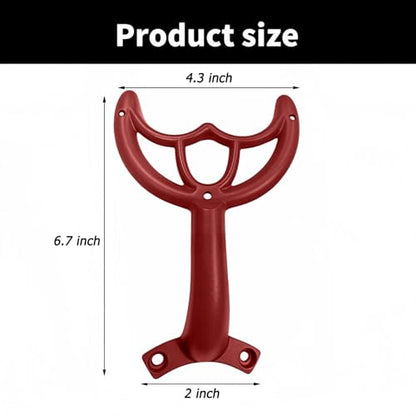 5 Pcs 52’’Ceiling Fan Blades Arms Replacement,Ceiling Fan Blades Arms Replacement Parts Mounting Bracket Kit for Replacing The Worn Fan Blades,Keep The Balance and Good Performance (Red) - color: Red