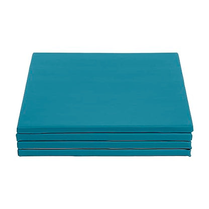 ECR4Kids SoftZone Play Patch Activity Mat Squares, Modular Playmat, Turquoise, 4-Pack - color: Turquoise