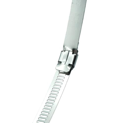 5Pcs 19.7-Inch/500mm (Diameter) Large Hose Clamps Stainless Steel | Adjustable Worm Gear, Heavy Duty Metal, Pipe Clamps for Securing Pipes, Tubes, Agricultural & Industrial Use - size: 19.7 Inch-5 Pcs