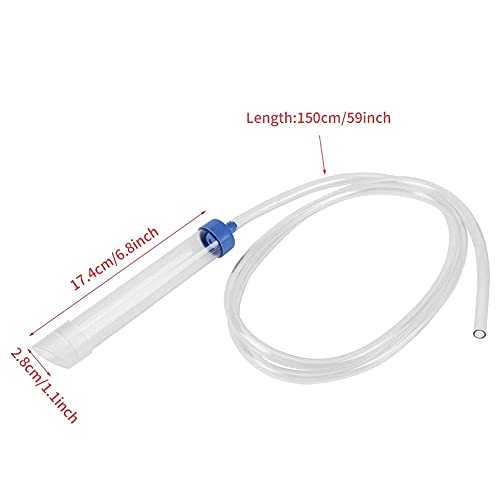 Aquarium Manual Water Changer Gravel Cleaner Water Purifier Siphon Hose PVC Liquid Transfer Tool Aquarium Cleaning Tool