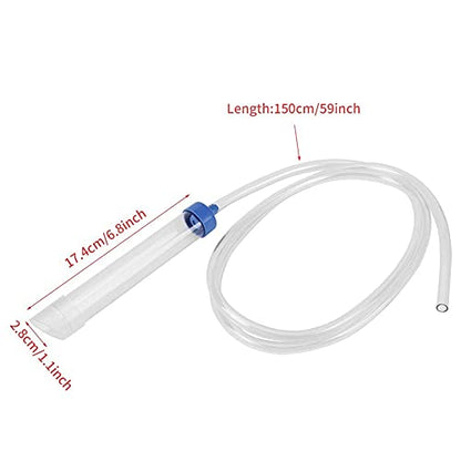Aquarium Manual Water Changer Gravel Cleaner Water Purifier Siphon Hose PVC Liquid Transfer Tool Aquarium Cleaning Tool