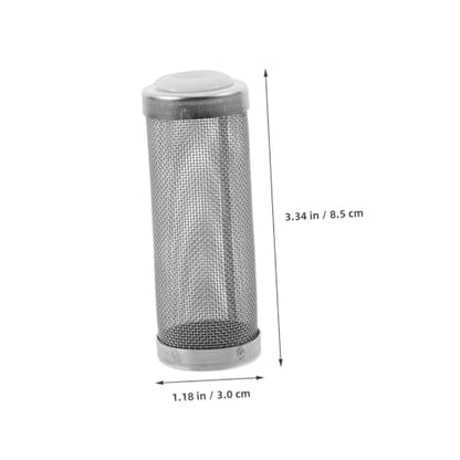 COLLBATH Aquarium Intake Strainer Stainless Steel Mesh Protector Inlet Tube Guard for Fish and Shrimp Safety Water Filtration and Oxygenation for Fish Tanks