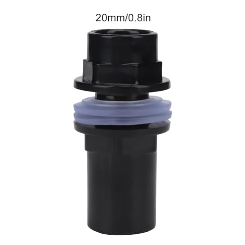 5Pcs PVC Aquarium Pipe Connectors Hexagonal Ends with Rubber Seal for Fish Tank Tubing Leak-Proof Air Pump Fittings(Inner Diameter 20mm) - size: Inner Diameter 20mm