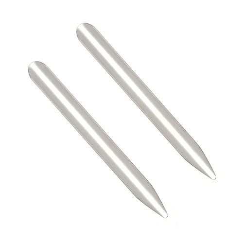 2 PCS Lab Spatula Stainless Steel Small Metal Scoop Spatula with Round End, Mini Jewelry Bead Scoops Used for Scooping Transferring Mixed Powder Paste Beads Laboratory Sampling/Silver/6Inch - size: 6 Inch-2PCS