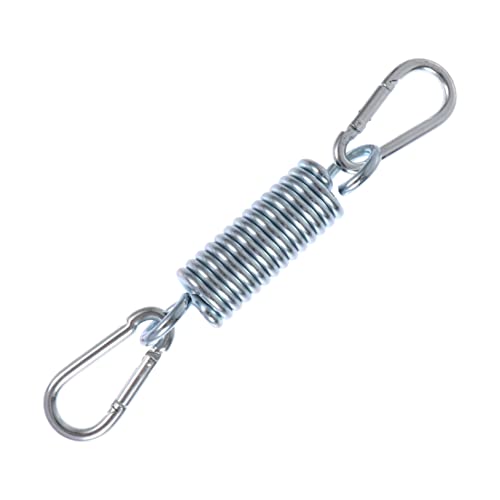 Stainless Steel Hammock Spring Hook Set for Outdoor Hanging Chair - color: Silver