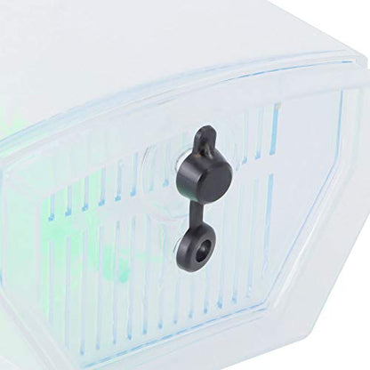 GLOGLOW Mini Aquarium Fish Tank, Acrylic Breeding Box for Betta and Guppies, Isolator for Small Fish with Air Circulation and Easy Waste Drainage (Single Grid)