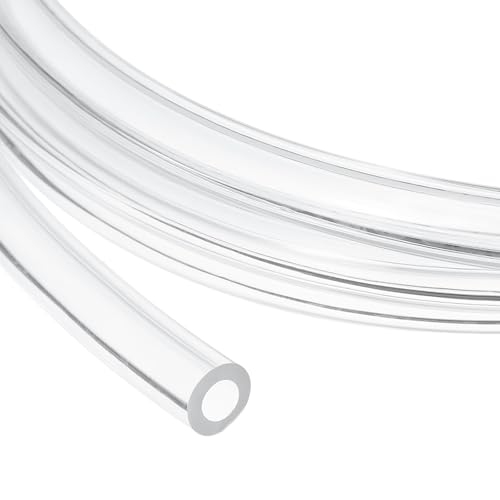 uxcell 5/16 Inch Clear PVC Tubing, 8mm ID x 14mm OD - 8.5ft PVC Tube Lightweight Vinyl Hose, Transparent Flexible Plastic Water Tubing for Air Oil Water Transfer Aquarium Irrigation - size: 8mm ID x 14mm OD