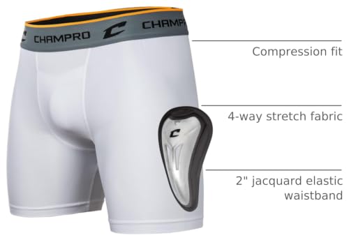Champro Compression Boxer Short with Cup - size: X-Small