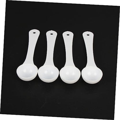 Mobestech 60pcs Pet Medicine Measuring Spoons Gram Quantitative Scoops for Precise Powder Measurement Lightweight Pet Supplies for Easy Dosing Fish Tanks and Animals