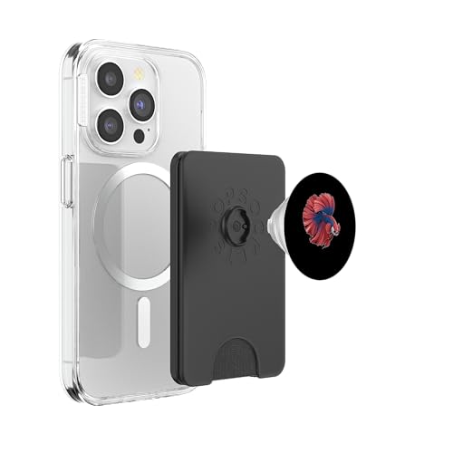 Colorful Betta Fish Portrait Vibrant Aquarium Art PopSockets PopWallet for MagSafe - style: Magnetic PopWallet