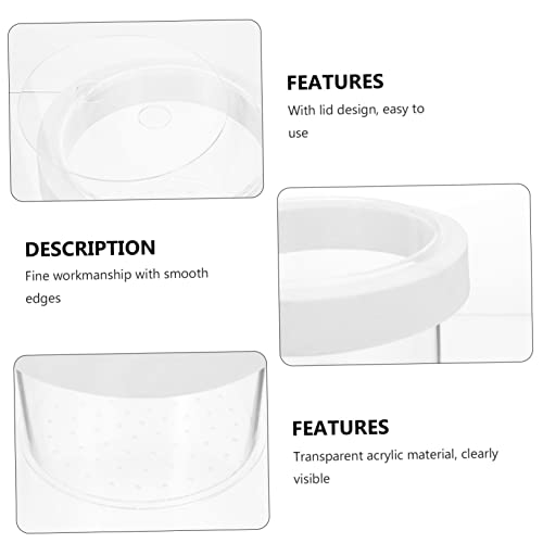 VANZACK Floating Fish Isolation Box Acrylic Fish Breeding Container for Small Aquariums Durable Transparent Hatchery with Water Permeable Design for Fry