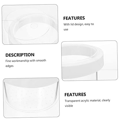 VANZACK Floating Fish Isolation Box Acrylic Fish Breeding Container for Small Aquariums Durable Transparent Hatchery with Water Permeable Design for Fry - color: Transparent