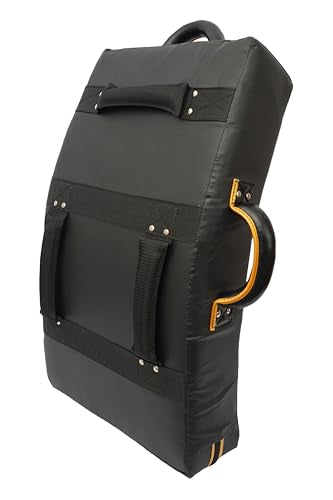 Kick Shield Strike Curved Muay Thai MMA Kicking Shield for Punching Foot Target Kickboxing Taekwondo & Martial Arts Pads with 3 Padded Handles