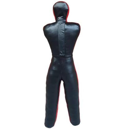 Boxing Dummy Wrestling Dummy for Kids Punching Dummy Judo Grappling Dummy Unfilled PU Leather for Karate Home Exercise