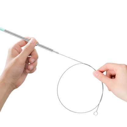 40 Inches Extra Long Straw Cleaner Brush - Long Pipe Cleaners, Long Tube Cleaning Brush for Cleaning Straw, PVC Keg Lines, Kegerator, Feeding Tube, Sunroof Drain (4PCS, White)