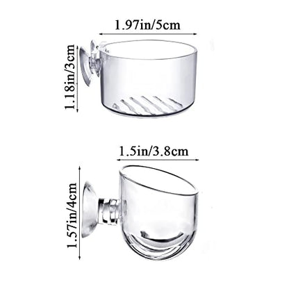 Aquarium Growing Cup with Suction Holder, Gardening Vase Acrylic Waterweed Fish Tank(Oval)