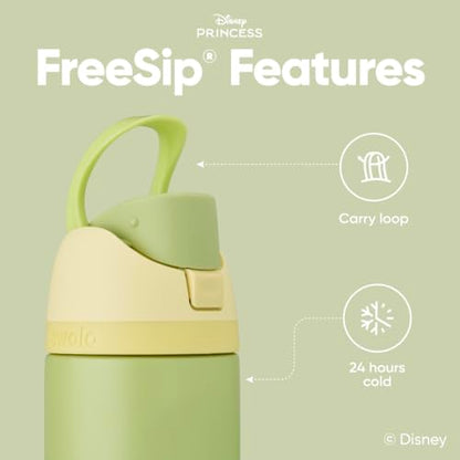 Owala Princess FreeSip Stainless Steel Water Bottle 24 oz Tiana - color: Tiana, size: 24 Ounces