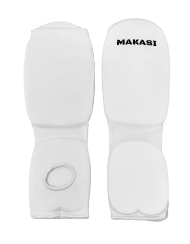 Martial Arts Taekwondo Sparring Gear Equipment Set Headgear Cloth Shin Instep Arm Chest Mouthguard Bag - color: White