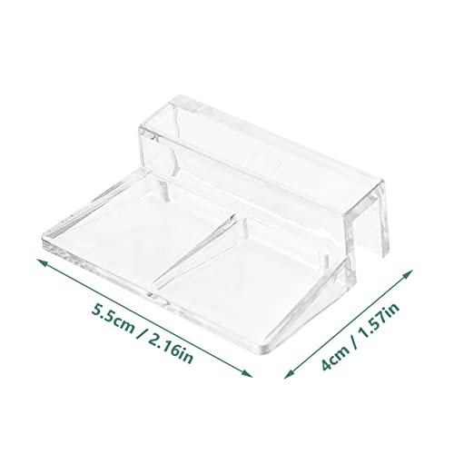 10Pcs Transparent Aquarium Cover Support Racks Easy Install Fish Tank Brackets for Accessories for Fish Tanks and Aquariums