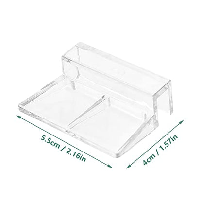 10Pcs Transparent Aquarium Cover Support Racks Easy Install Fish Tank Brackets for Accessories for Fish Tanks and Aquariums