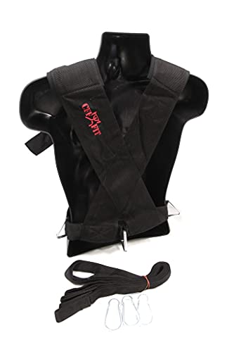 CFF Multi Purpose Sled Harness Vest - Black/Red - Small/Medium - for use with Weighted sled and in Speed and Strength Training…