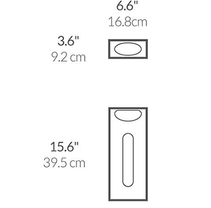 simplehuman Wall Mount Grocery Bag Dispenser, Brushed Stainless Steel