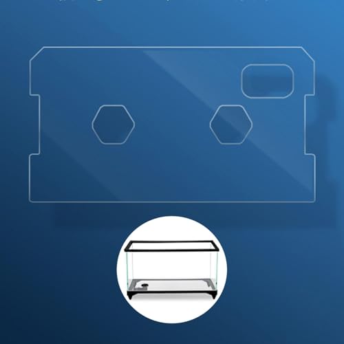 Tank Cover with Feeding Window Acrylic Aquariums Canopy Anti Jump Aquarium Lid Tank Lid, 370x200x4mm - color: 370x200x4mm