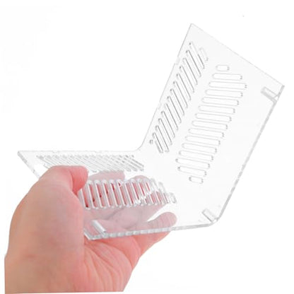 SUPVOX Aquarium Isolation Grid Plate Acrylic Fish Tank Divider Pump Guards Corner Fish Tank Partition Easy to Install