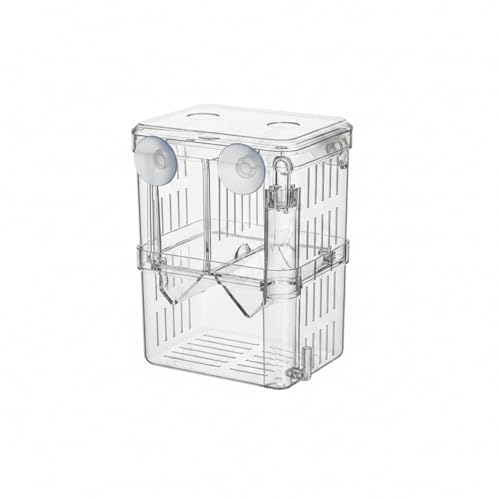 Aquarium Breeding Box for Fry Isolation and Egg Separation, Clear Acrylic and PP Plastic (1 PC)