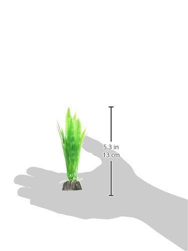 Penn-Plax Penn Plax 3-Pack Aquarium Plastic Plant, 4-Inch, Green