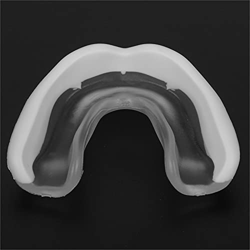 Fangs Boxing Mouthguard Muay Thai Mouth Guard Fighting Taekwondo Sanda Protective Gear Basketball Football Mouth Guard with a Storage Box for Sports Transparent White