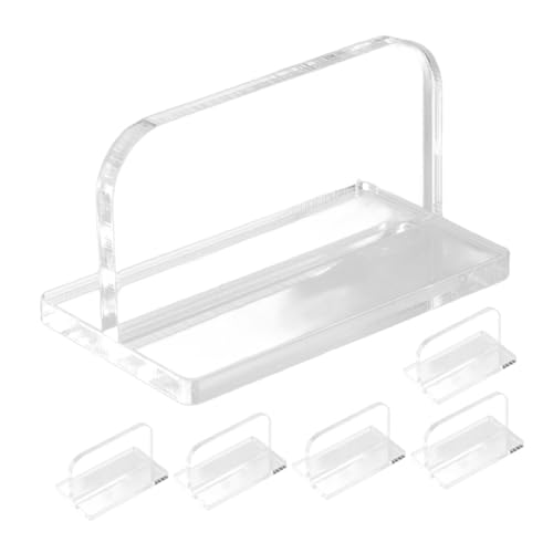 6pcs Acrylic Fish Tank Lid Handles Heavy-Duty Replacement Parts for Aquariums Grip for Transparent Design for Fish Tanks