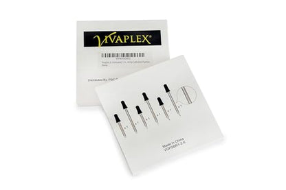 Vivaplex, 6, Graduated, 1 ml Glass Eye Droppers. Assorted Pack of Long and Short, Straight tip, Bent tip, and Round tip Calibrated Pipettes.
