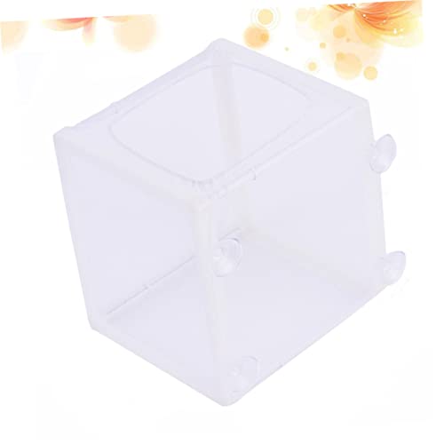 Angoily 3pcs Aquarium Breeder Net Baby Fish Net for Tank Fish Breeding Net with Suction Cup White Polyester Net Frame Survival Rate Enhancer for Fish Tank