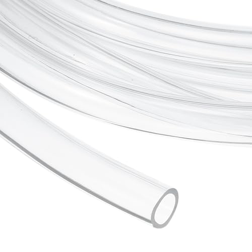 uxcell Clear PVC Tubing, 11mm ID x 15mm OD - 15ft PVC Tube Lightweight Vinyl Hose, Transparent Flexible Plastic Water Tubing for Air Oil Water Transfer Aquarium Irrigation - size: 11mm ID x 15mm OD