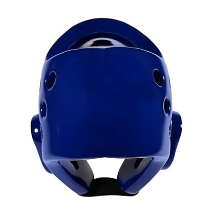 Youth & Adults Taekwondo Karate Headgear MMA Martial Arts Helmet, Soft Head Gear for Martial Art Grappling Muay Thai Kickboxing Taekwondo - color: BLUE, size: X-Large