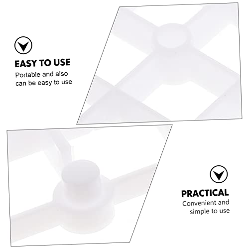 2pcs Aquarium Dividers Wear-Resistant Plate for Fish Tank Design Bottom for Gravel and Landscaping - color: White