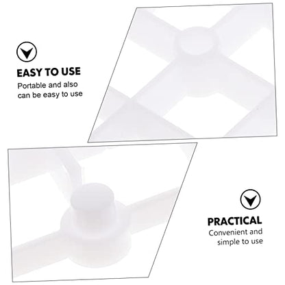 2pcs Aquarium Dividers Wear-Resistant Plate for Fish Tank Design Bottom for Gravel and Landscaping - color: White