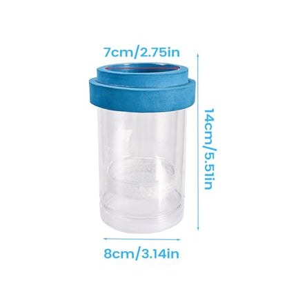 Floating Fish Breeder Box, Fry Hatching Incubator, Transparent Separator Chamber, Professional Aquatic Nursery, Heavy Duty Spawning Hardware - color: small