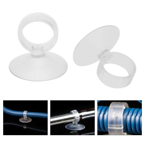 20 Pcs Silicone Aquarium Suction Cups Leak-Proof Glass Surface Mount Sucker Holder for Air Pump Tubes, Fish Tank Tube Clip for 4mm/6mm Pipes(22mm) - size: 22mm