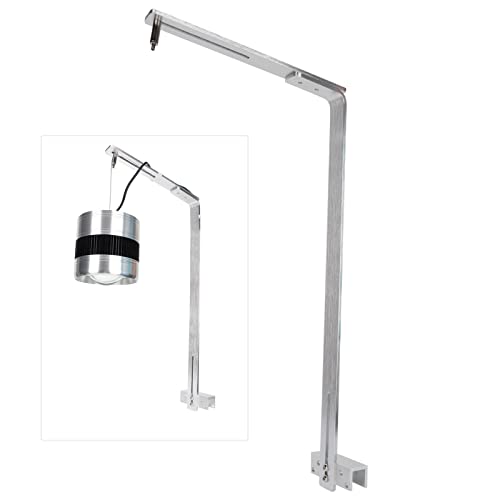 Adjustable Aluminum Alloy Aquarium Light with Mount, Fish Tank Drop Lamp Arm for Installing Fixtures and Fixing Lamps on Aquatic Breeding Containers
