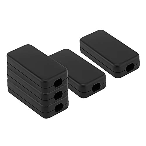 5Pcs ABS Plastic Electrical Project Case Power Junction Box, Project Box Black 1.6 x 0.8 x 0.4 inch (40 x 20 x 11 mm) - size: 1.6" x 0.8" x 0.4"(5pc)