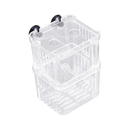 NOLITOY Aquarium Fish Box Fish Hatchery Incubator Double Design Optimal Water and Space-Saving