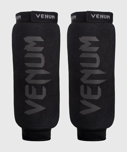 Venum Kontact Shinguards - Without Foot - color: Black/Black