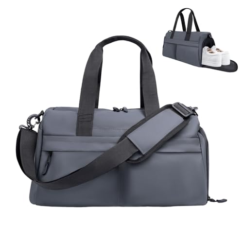 Small Gym Bag for Men Women - 17" Waterproof Duffel Bag