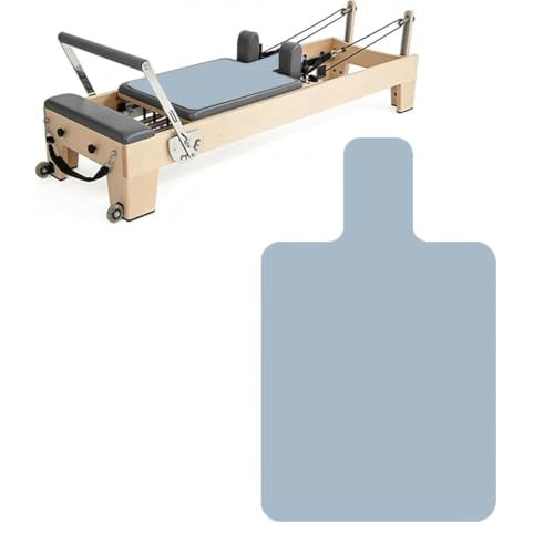 Non-Slip Pilates Reformer Mat Cover,0.8mm Thick Pilate Reformer Machine Cover Mat Towel,Pilates Mats for Reformer,Fleece Exercise Matfor Pilate Training Yoga 39" x 24" - color: Light blue