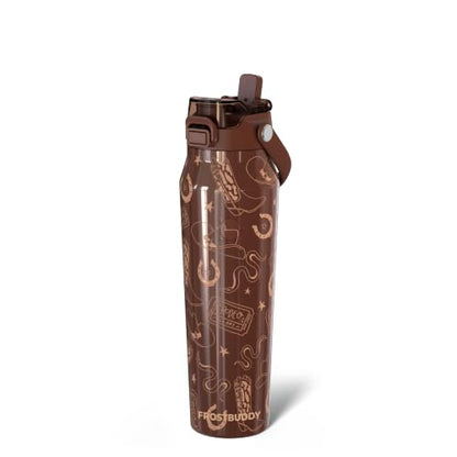 Frost Buddy Bottle Buddy 32oz Water Bottle - Sip or Chug Lid (Giddy Up) - color: Giddy Up, size: 32 Ounces