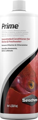Seachem 437 Prime Fresh and Saltwater Conditioner - Chemical Remover and Detoxifier 1L - size: 1000 mL, style: Conditioner