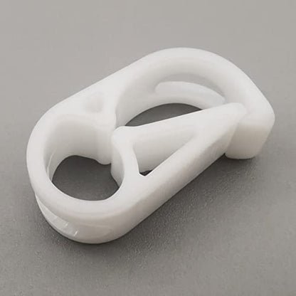 10PCS Flow Control Hose Clamp Unadjustable Shut Off Plastic Tubing Clip Laboratory Pinch Valve Syphon Pipe Holder - size: for tube OD 3/16''-5/16'' (5-8mm)
