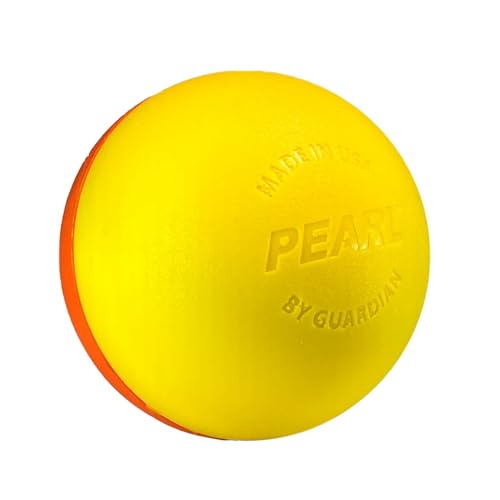Pearl Guardian Sports Dual X Greaseless Lacrosse Balls - Dual Color Design for Better Tracking - SEI Certified to Meet NOCSAE & NCAA Standards - Made in USA - color: Yellow + Orange, size: 20 Pack